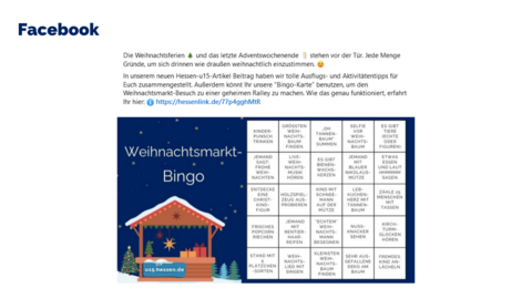 Facebook-Post vom 19. Dezember 2024
