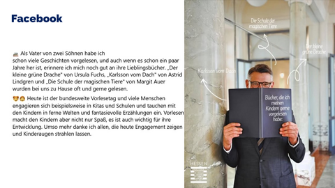 Facebook Post vom 21. November 2025