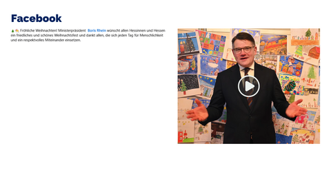 Facebook Post vom 24. Dezember 2025