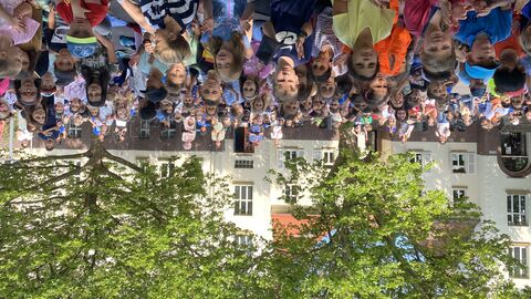 Schülerinnen und Schüler der Schiller-Schule Wiesbaden