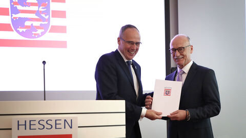 Innenminister Peter Beuth (links) und Landespolizeipräsident Robert Schäfer Innenminister Peter Beuth (links) und Landespolizeipräsident Robert Schäfer