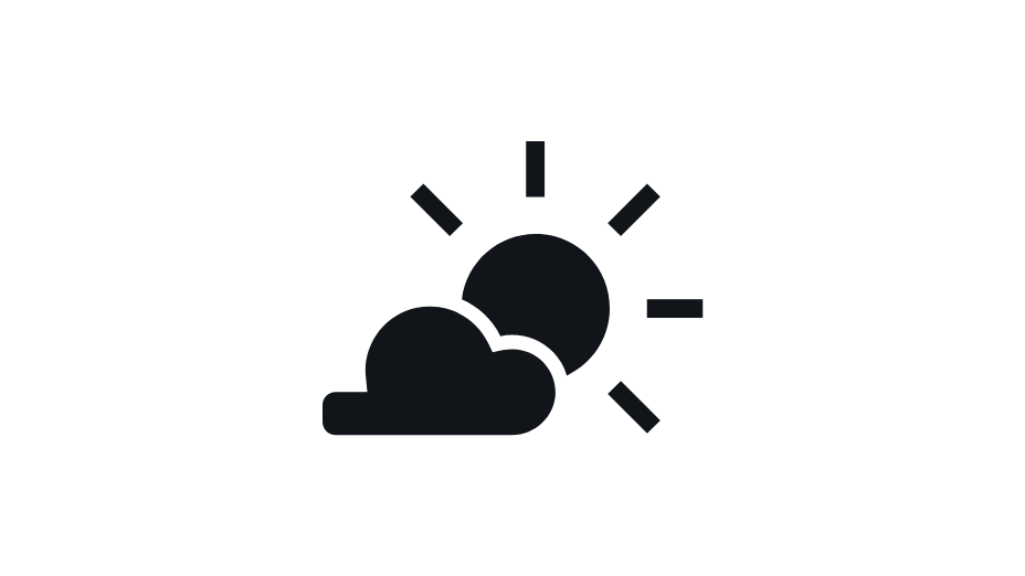Das Wetter Die Sonne ist hinter einer Wolke.