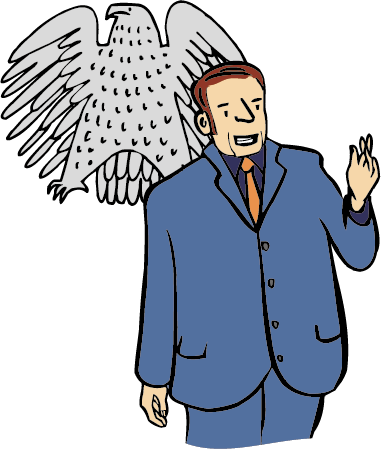 Politiker wird gewählt und bestimmt im Land mit