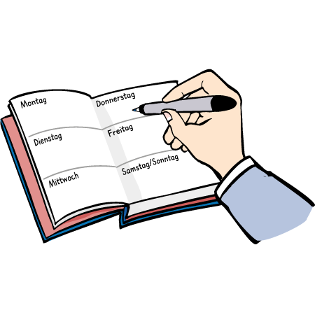Termin aufschreiben Termin aufschreiben